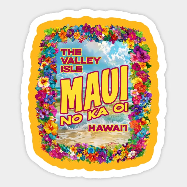 Maui, Hawaii Sticker by jcombs
